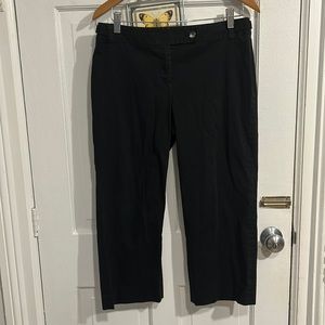 Black versatile ankle length slacks